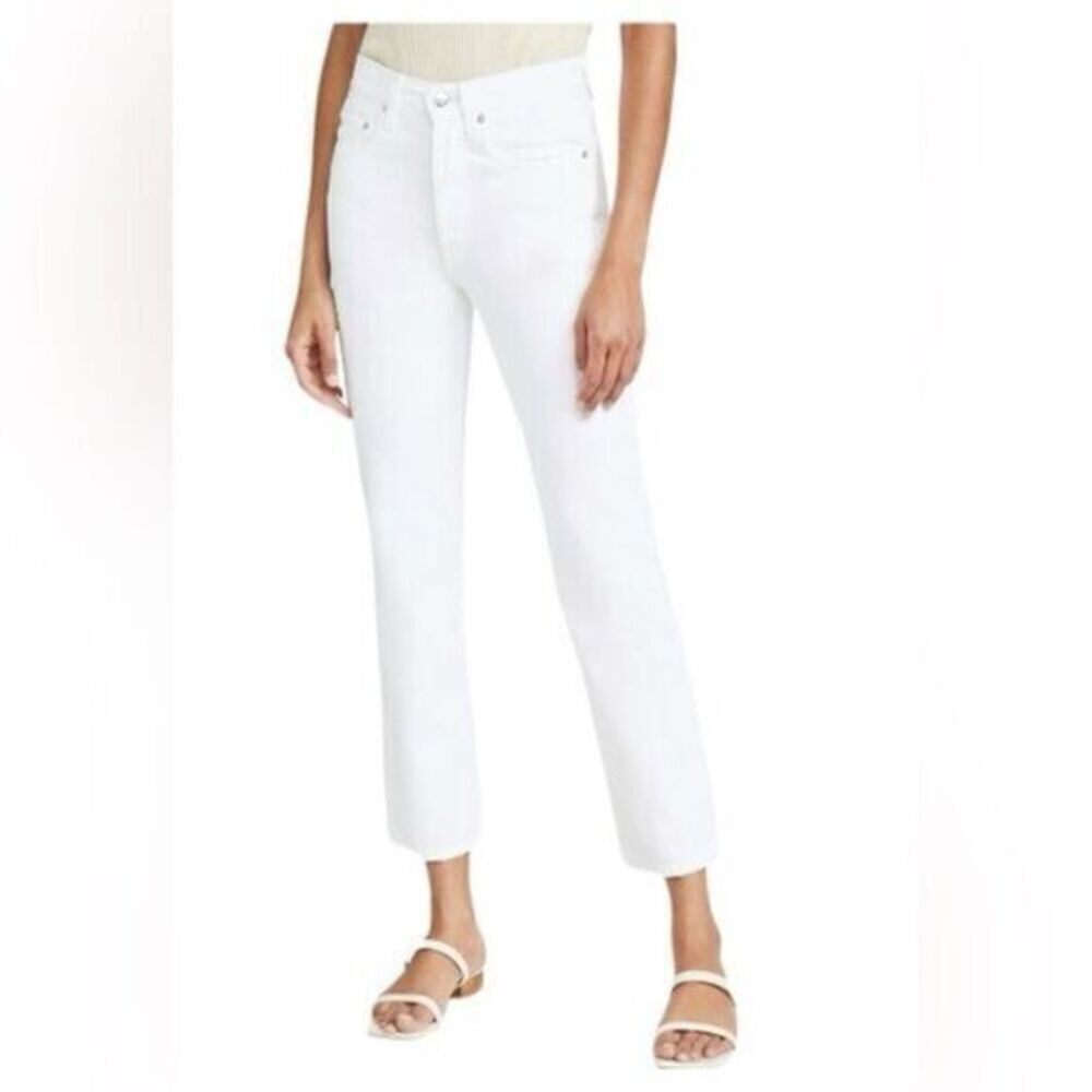 NWT Edwin Women’s Kali High Waist Denim Ankle Pant Color Eggshell - Size 25